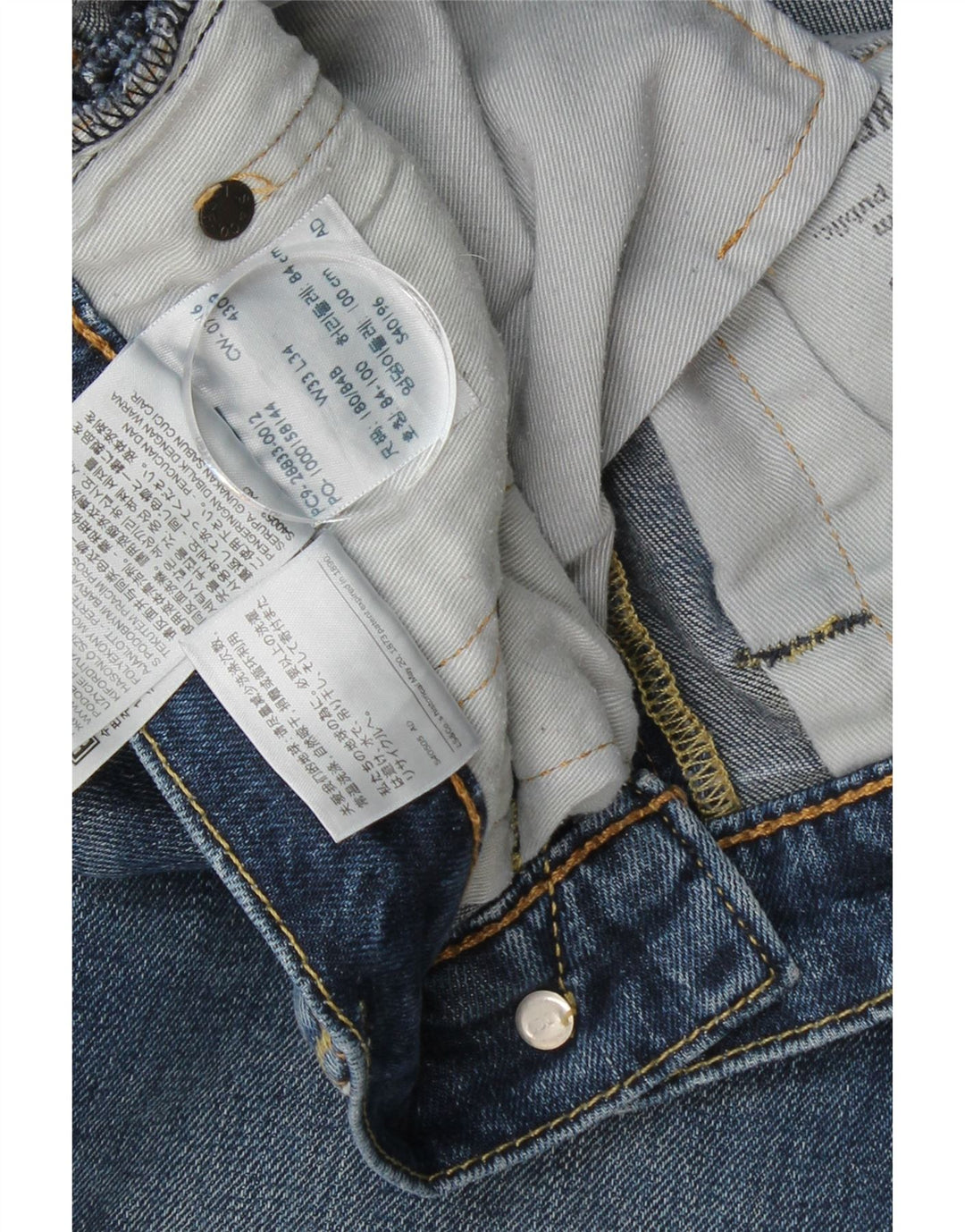 LEVI'S Mens Slim Jeans W33 L34 Blue Cotton Vintage Levi's and Second-Hand Levi's from Messina Hembry 