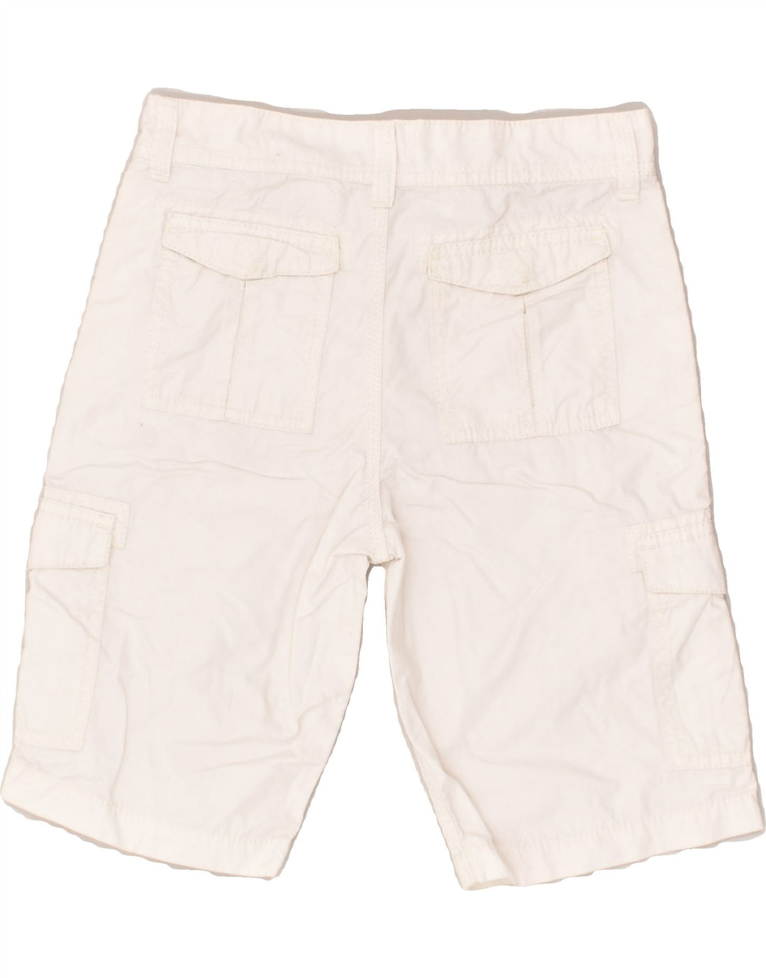 NAPAPIJRI Boys Cargo Shorts 9-10 Years W25  White Cotton | Vintage Napapijri | Thrift | Second-Hand Napapijri | Used Clothing | Messina Hembry 
