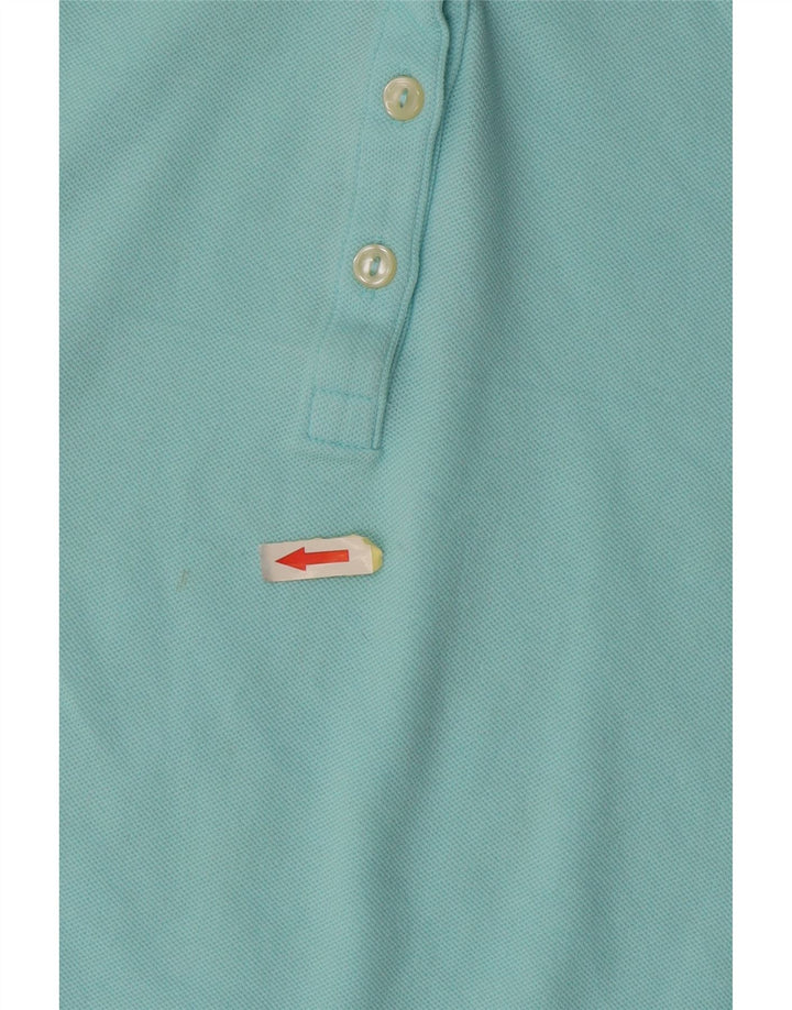 Lacoste Womens Polo Shirt Size 46 XL Blue Cotton