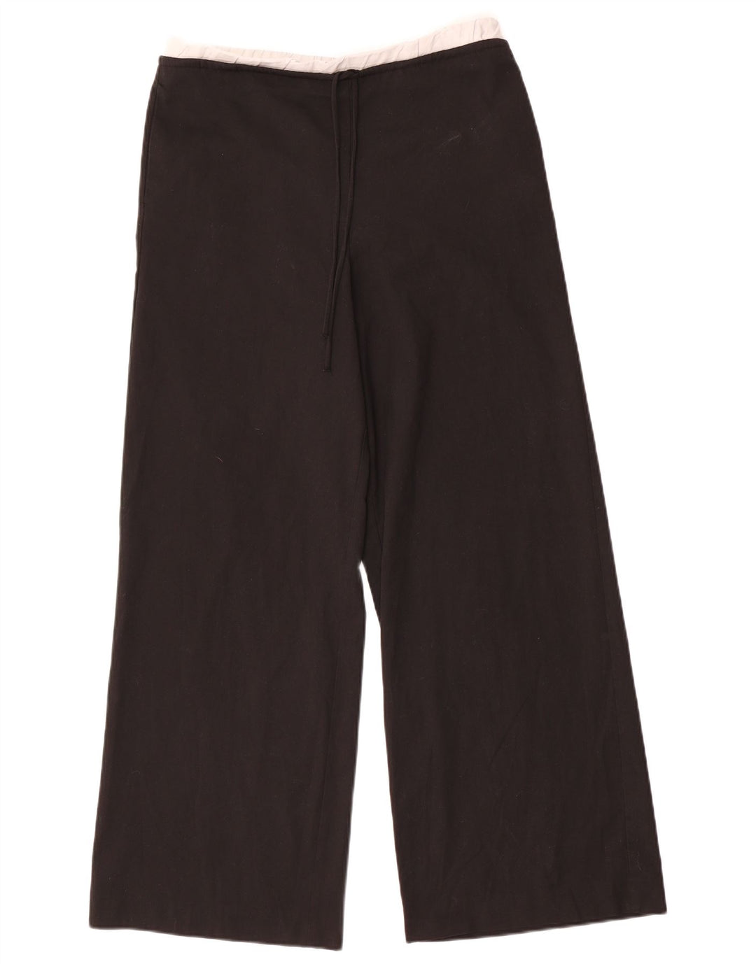 Zara Womens Wide Leg Trousers Small W26 L30 Black Polyester