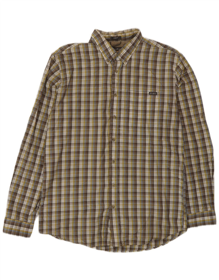 Eddie Bauer Mens Tall Classic Fit Flannel Shirt Large Multicoloured Check