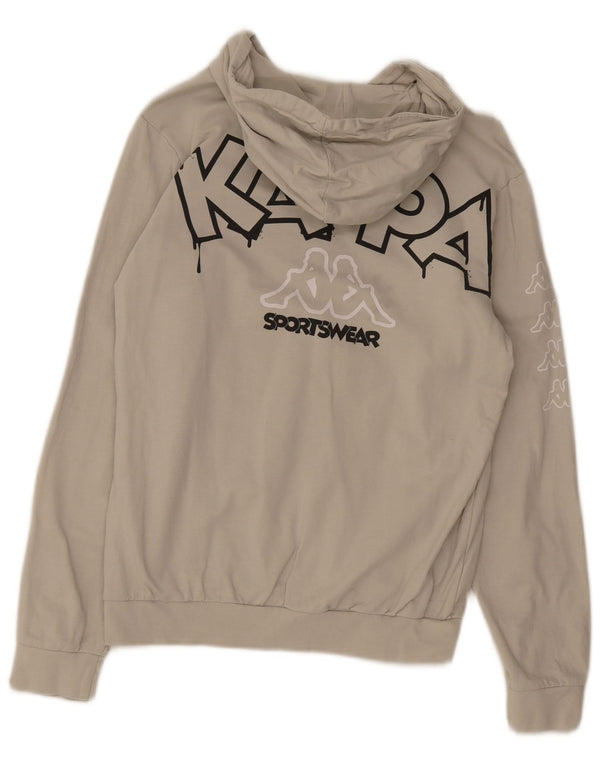 Kappa Boys Graphic Hoodie Jumper 15-16 Years Beige