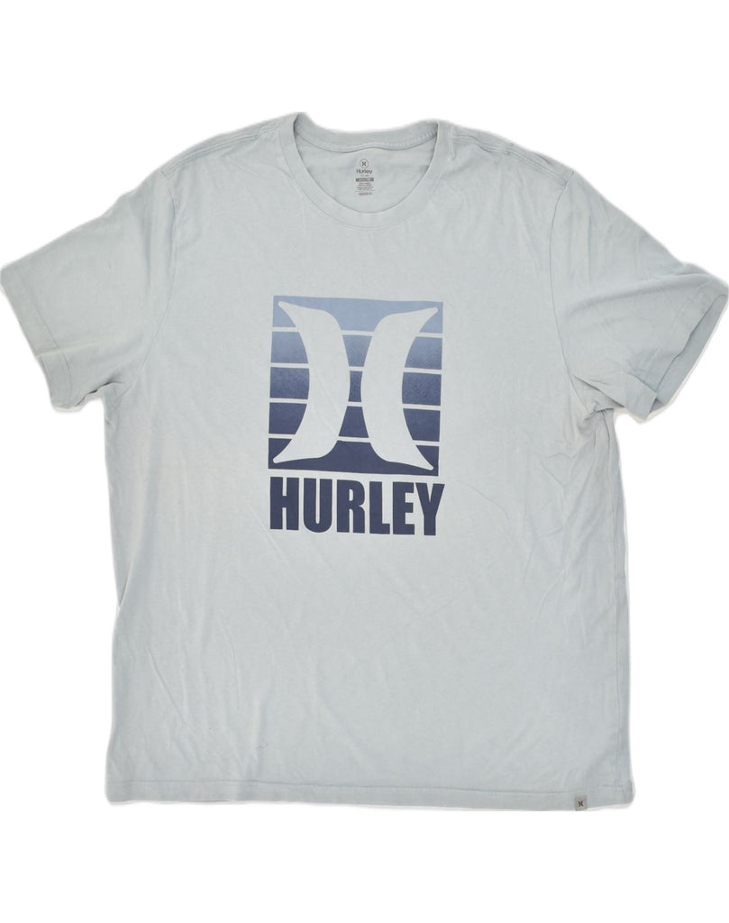 HURLEY Mens Graphic T-Shirt Top 2XL Grey Cotton | Vintage Hurley | Thrift | Second-Hand Hurley | Used Clothing | Messina Hembry 