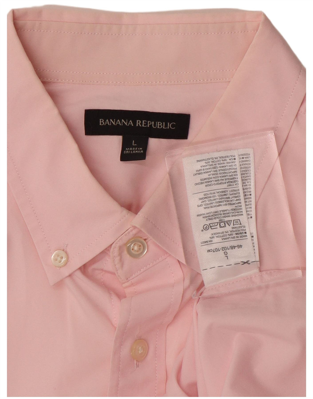 Banana Republic Mens Shirt Large Pink Cotton