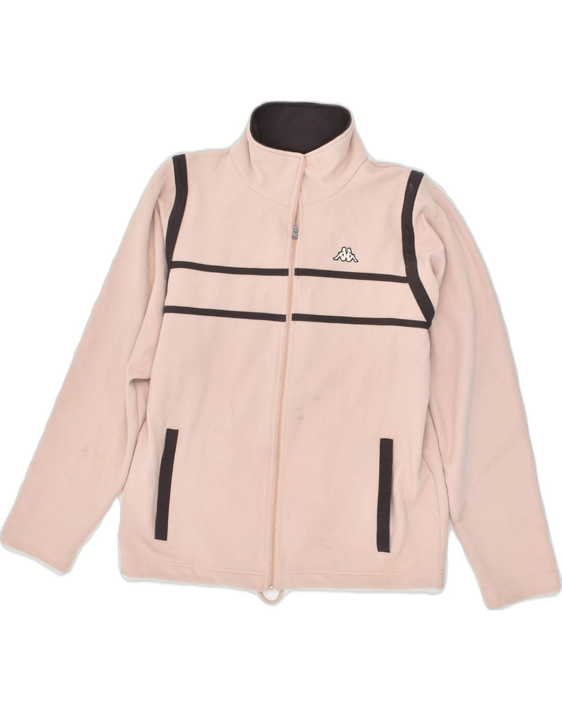 KAPPA Womens Tracksuit Top Jacket UK 14 Large Pink Polyester | Vintage Kappa | Thrift | Second-Hand Kappa | Used Clothing | Messina Hembry 