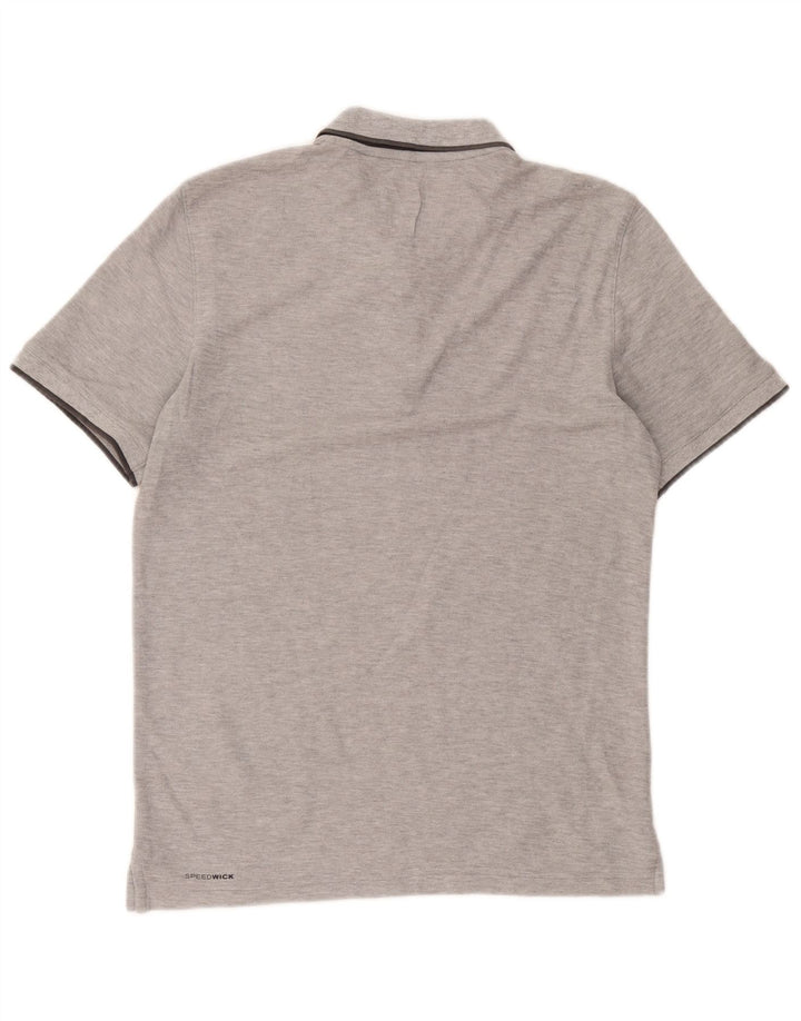 Reebok Mens Polo Shirt Medium Grey Flecked