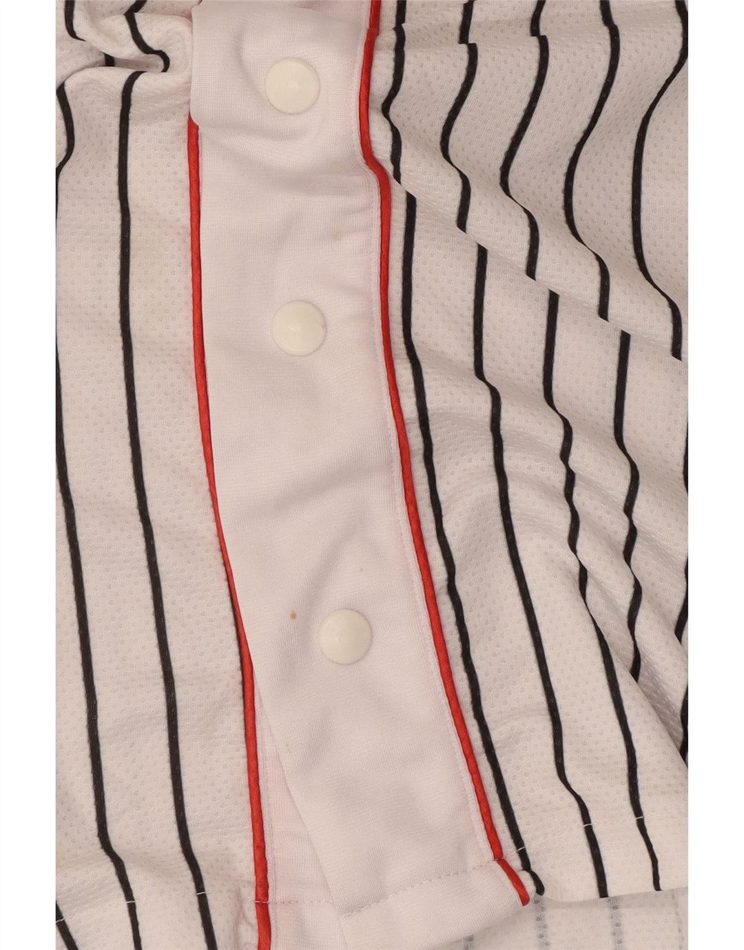 Starter Mens Graphic Jersey Top Small White Striped Polyester