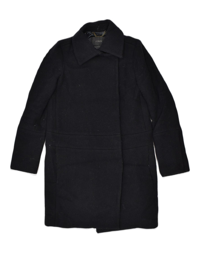 J. CREW Womens Oversized Overcoat US 2 XS Black Wool Classic | Vintage | Thrift | Second-Hand | Used Clothing | Messina Hembry 