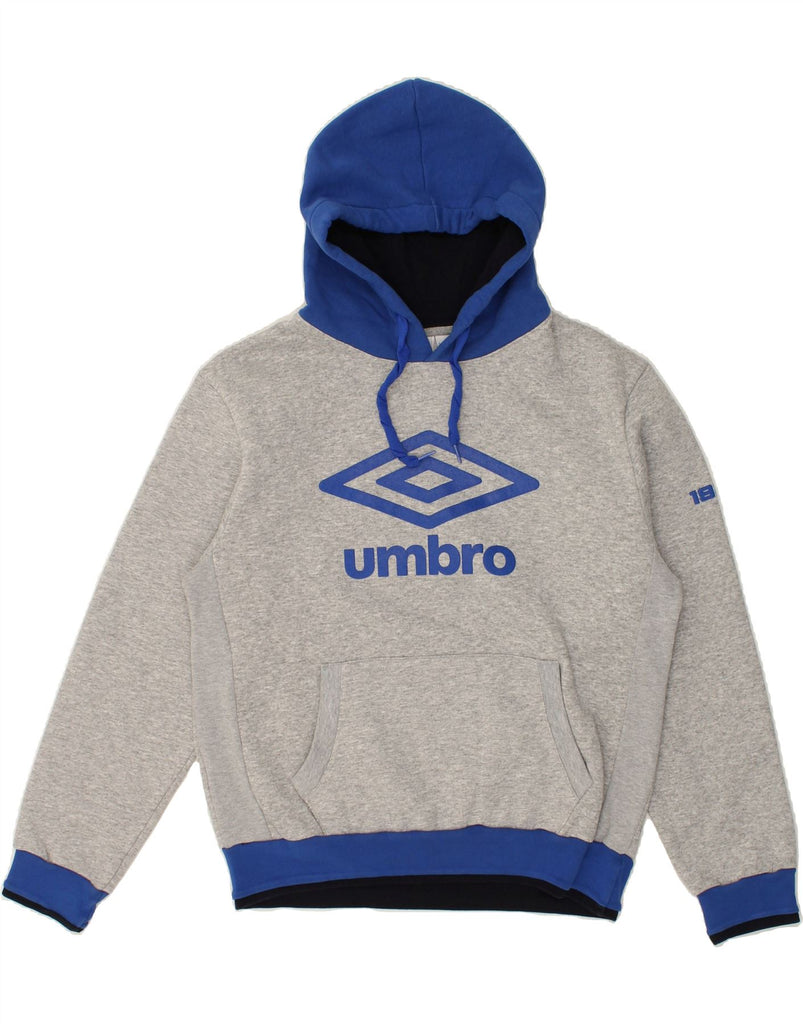 UMBRO Mens Graphic Hoodie Jumper Large Grey Cotton | Vintage Umbro | Thrift | Second-Hand Umbro | Used Clothing | Messina Hembry 