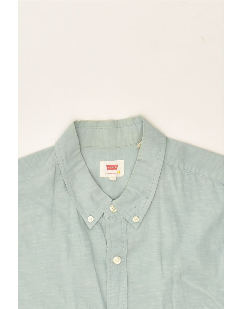 LEVI'S Mens Shirt Large Grey Cotton | Vintage Levi's | Thrift | Second-Hand Levi's | Used Clothing | Messina Hembry 