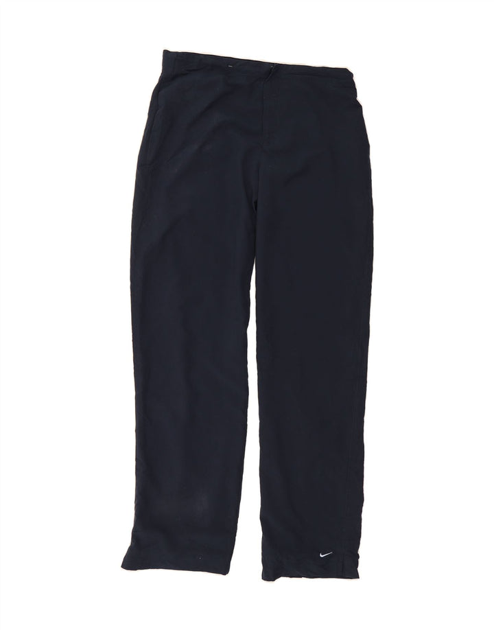 NIKE Womens Tracksuit Trousers US 4/6 Small  Navy Blue Polyester Vintage Nike and Second-Hand Nike from Messina Hembry 