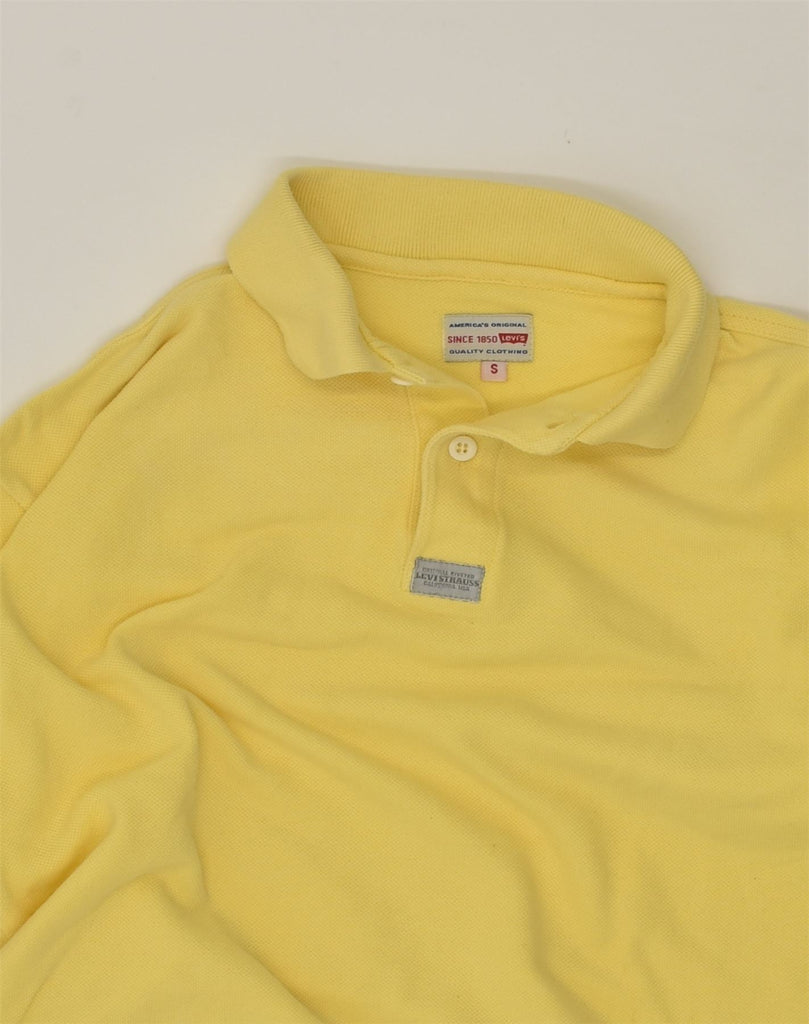 LEVI'S Mens Polo Shirt Small Yellow Cotton | Vintage Levi's | Thrift | Second-Hand Levi's | Used Clothing | Messina Hembry 