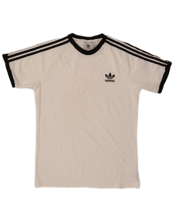 Adidas Mens T-Shirt Top Large White Cotton