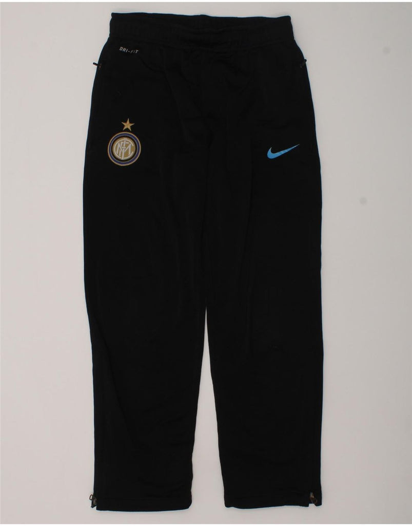 NIKE Boys Dri Fit Tracksuit Trousers 6-7 Years XS Black Polyester | Vintage Nike | Thrift | Second-Hand Nike | Used Clothing | Messina Hembry 