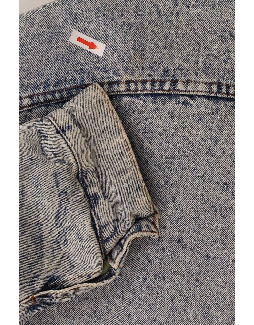Rifle Mens Sherpa Denim Jacket UK 40 Large Blue