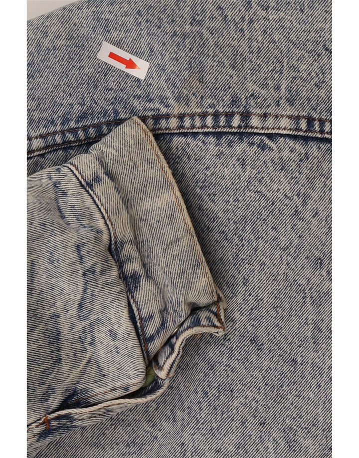 Rifle Mens Sherpa Denim Jacket UK 40 Large Blue