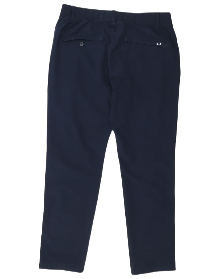 Under Armour Mens Slim Chino Trousers W36 L30 Navy Blue