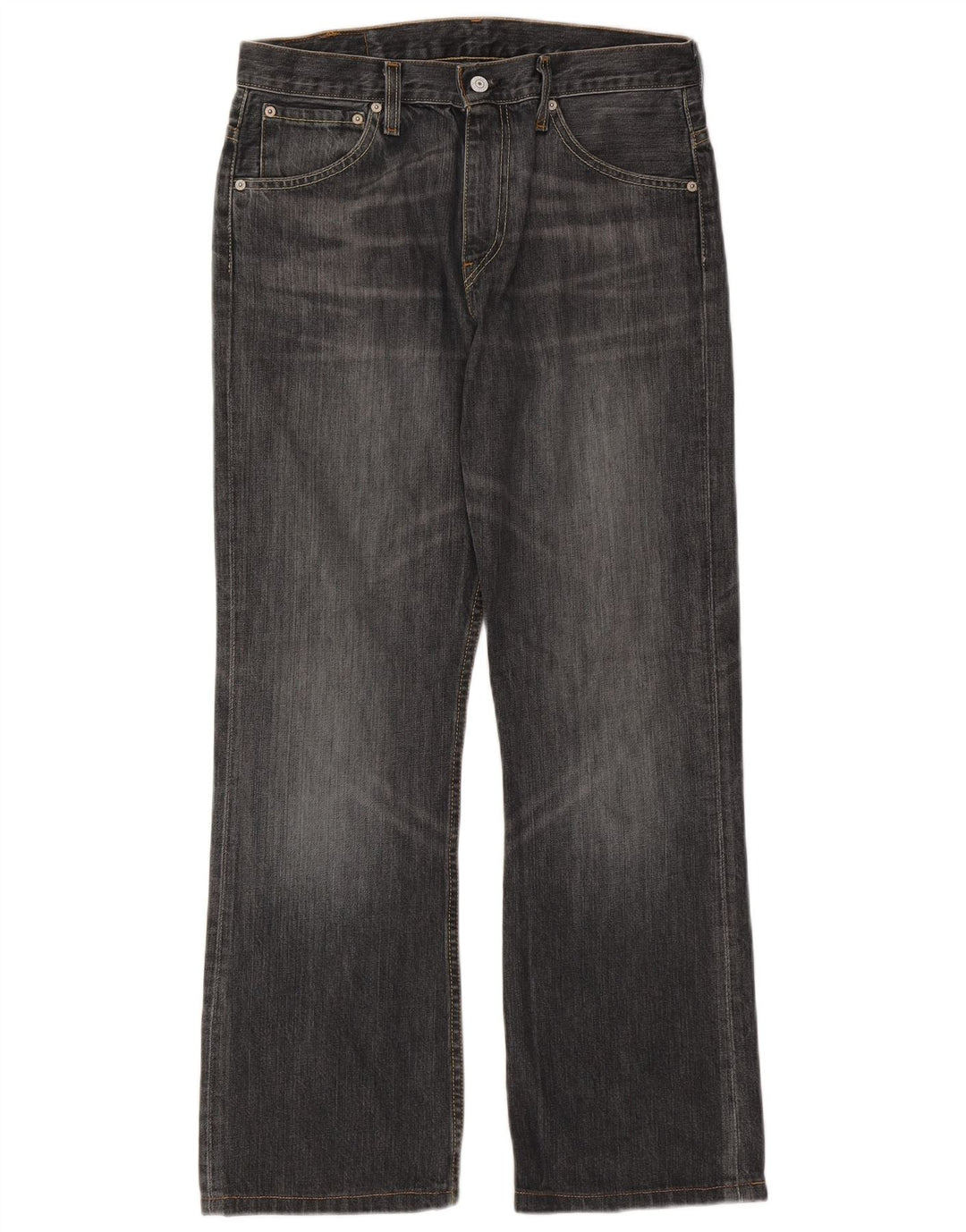 Levi's Mens 507 Bootcut Jeans W31 L29 Black Cotton