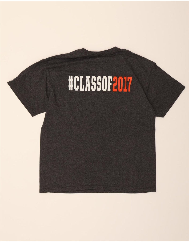 CHAMPION Mens Patriots Graphic T-Shirt Top Large Grey Vintage Champion and Second-Hand Champion from Messina Hembry 