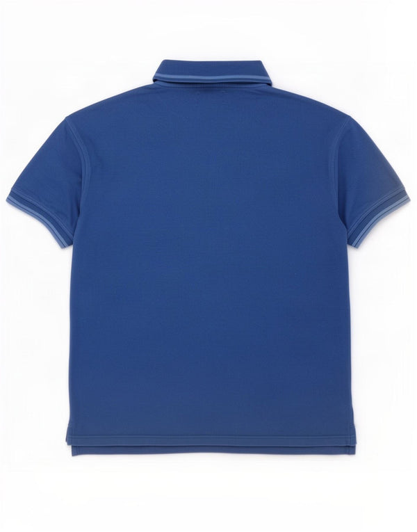Lee Mens Polo Shirt Medium Blue Cotton