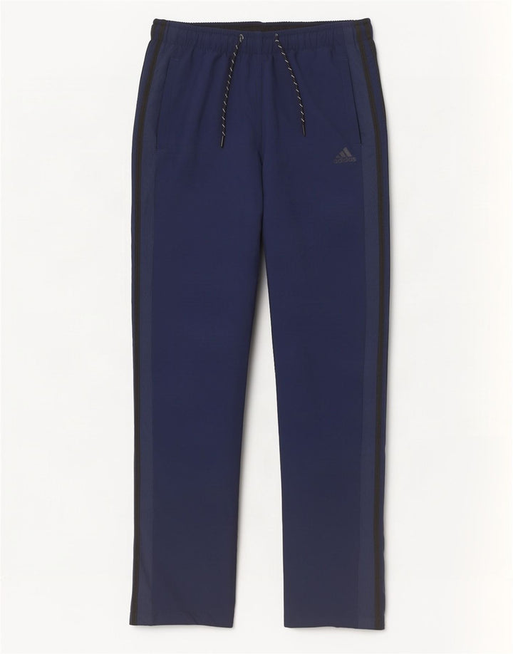 Adidas Mens Climalite Tracksuit Trousers Large Navy Blue Polyester