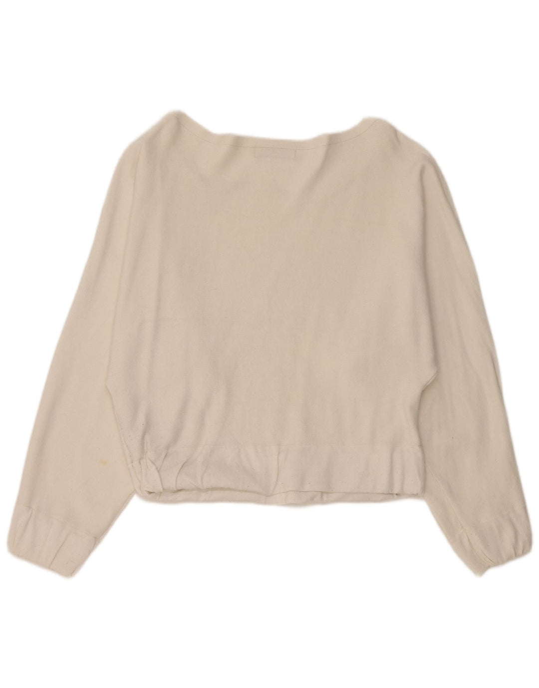 Zara Womens Oversized Top Long Sleeve UK 10 Small White Viscose