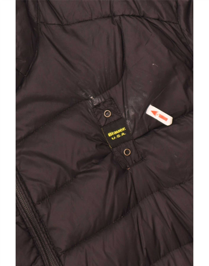 Blauer Mens Padded Jacket UK 44 2XL Black Polyamide