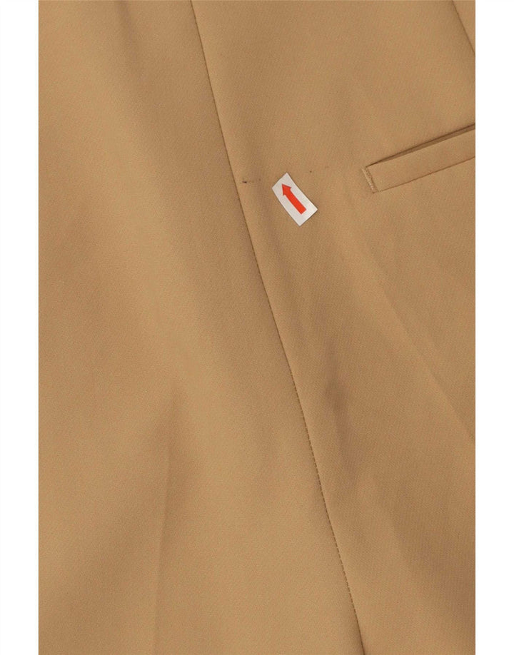 Zara Womens High Waist Casual Shorts Medium W28 Beige Polyester
