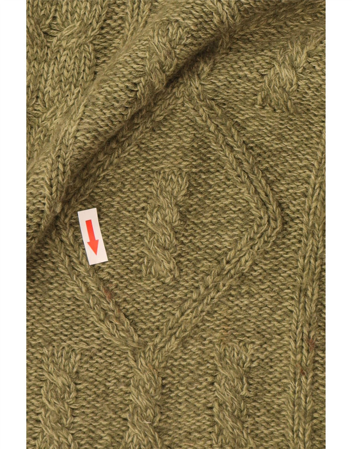 Canda Mens Crew Neck Jumper Sweater Large Green Acrylic