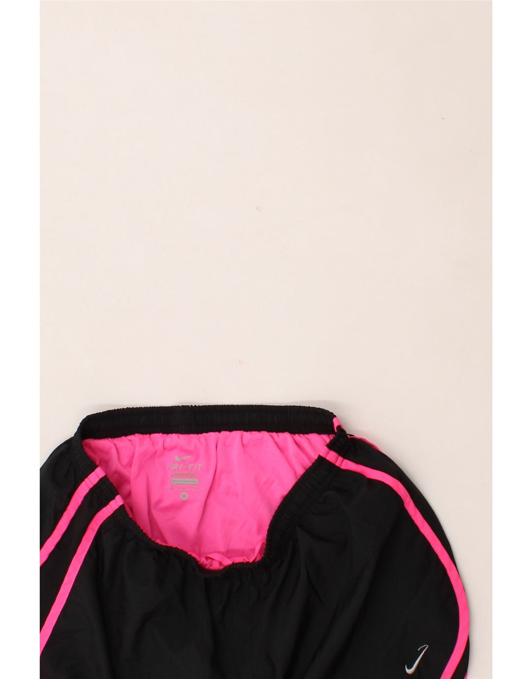 NIKE Womens Dri Fit Sport Shorts UK 12 Medium Black Polyester Vintage Nike and Second-Hand Nike from Messina Hembry 
