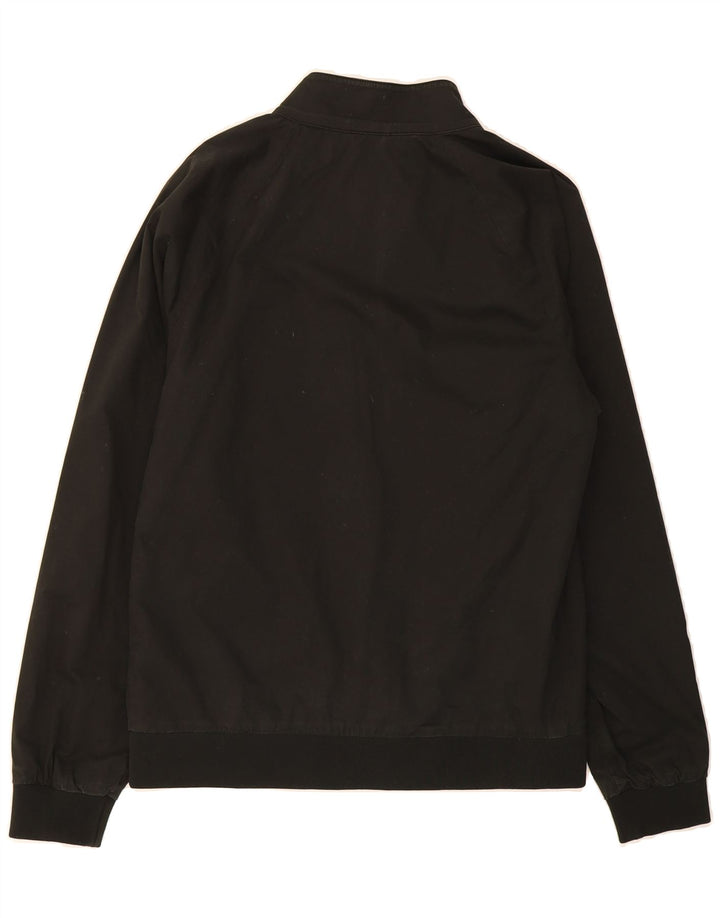 JACK & JONES Mens Bomber Jacket UK 40 Large Black Cotton Vintage Jack & Jones and Second-Hand Jack & Jones from Messina Hembry 