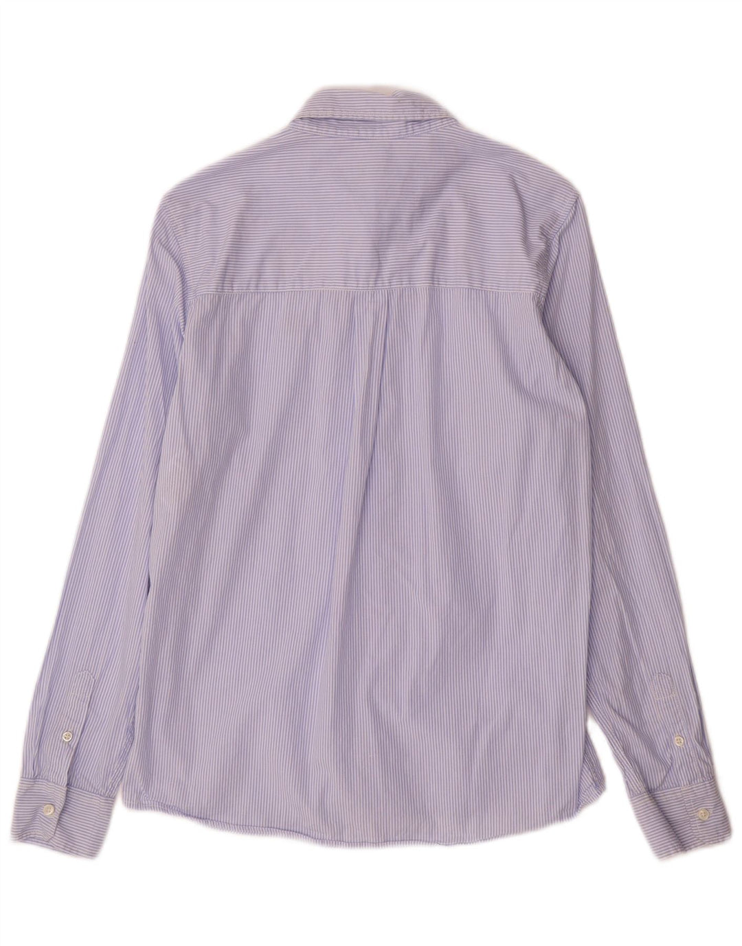 Benetton Boys Shirt 13-14 Years 3XL Blue Pinstripe Cotton