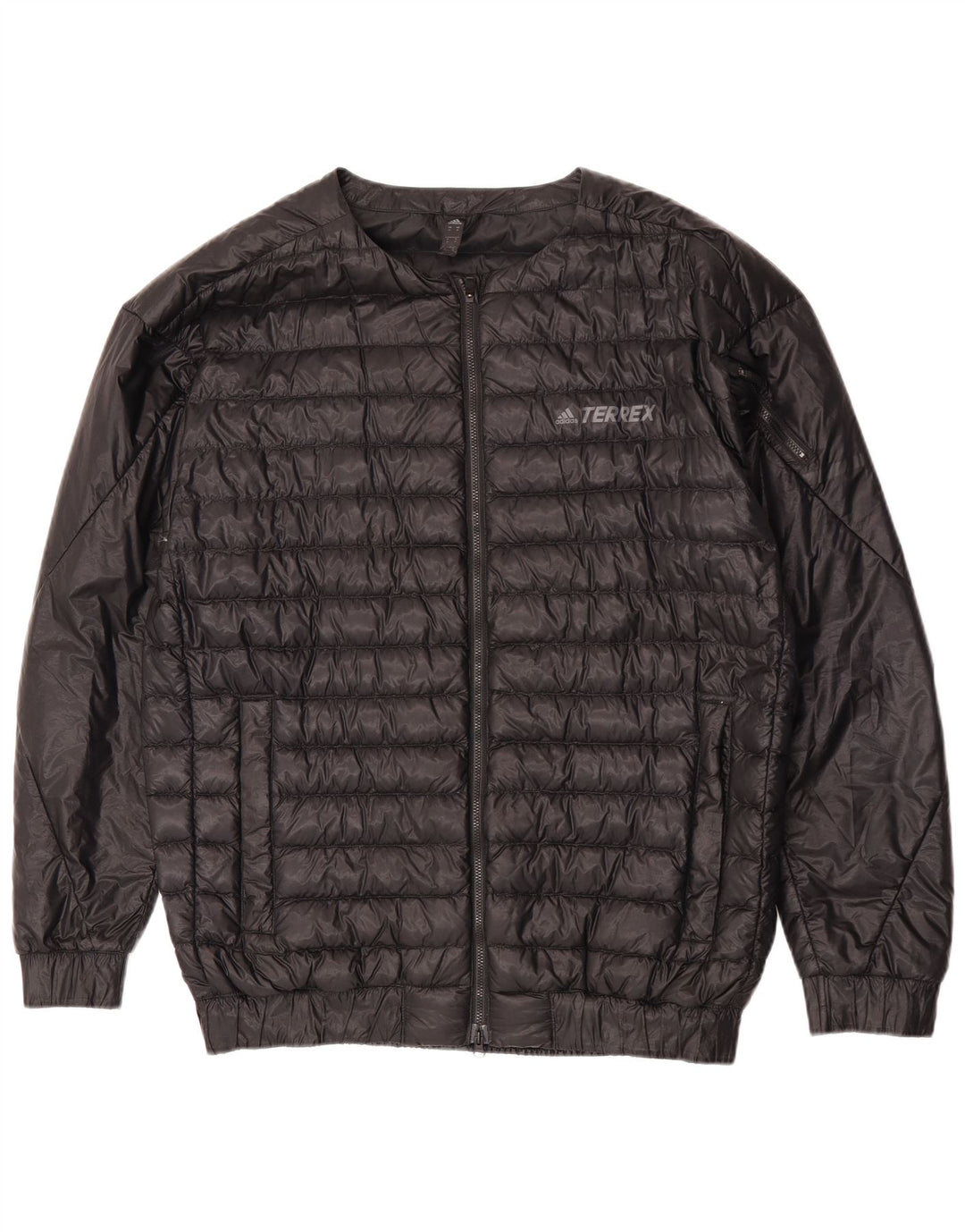 Adidas Mens Padded Jacket UK 38 Medium Black Nylon