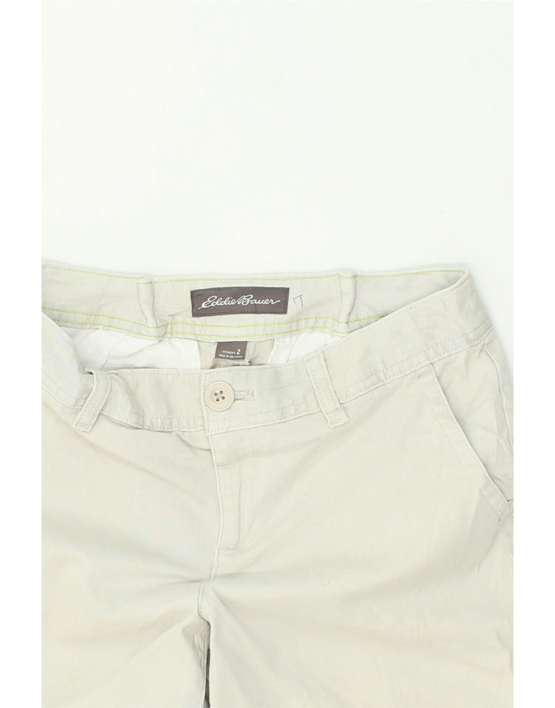 EDDIE BAUER Womens Chino Shorts US 2 XS W28  Off White Cotton Vintage Eddie Bauer and Second-Hand Eddie Bauer from Messina Hembry 