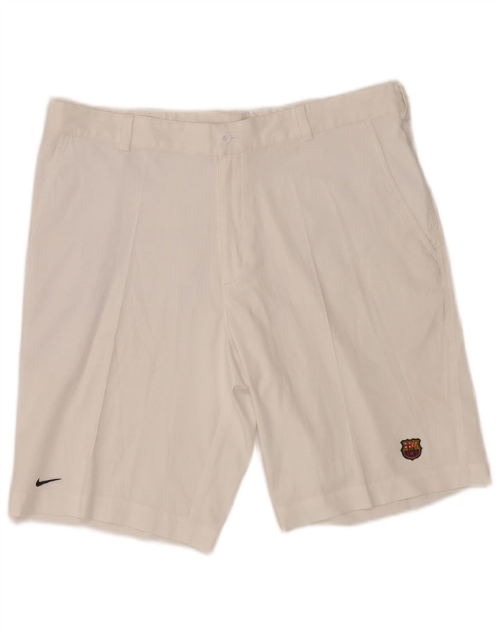 Nike Mens Barcelona Chino Shorts W38 XL White Polyester