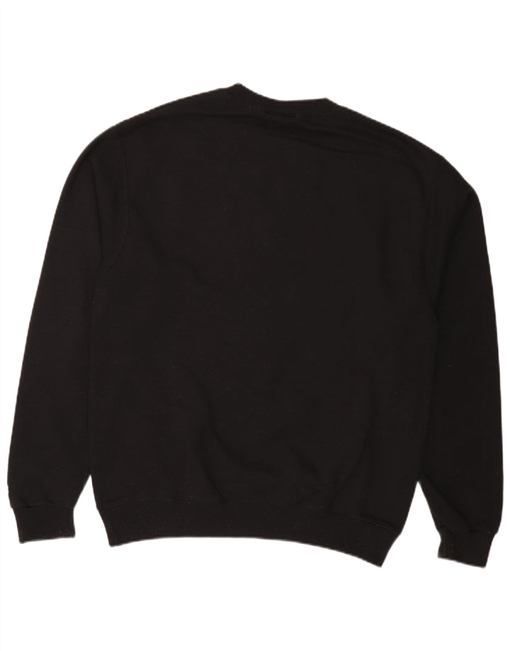 Champion Mens Sweatshirt Jumper Medium Black Cotton