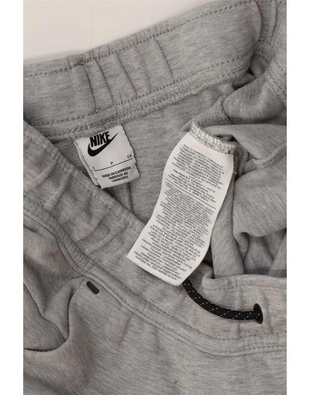 Nike Mens Tracksuit Trousers Joggers Small Grey Flecked Cotton