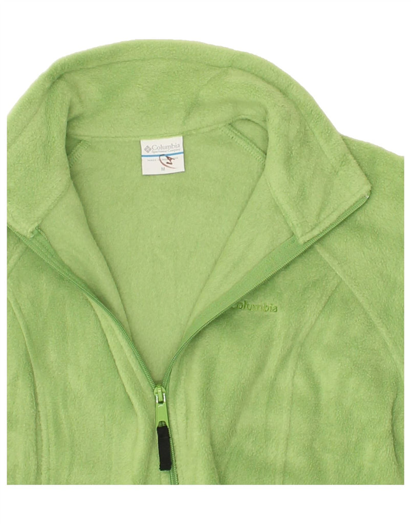 COLUMBIA Womens Fleece Jacket UK 14 Medium Green Polyester | Vintage Columbia | Thrift | Second-Hand Columbia | Used Clothing | Messina Hembry 