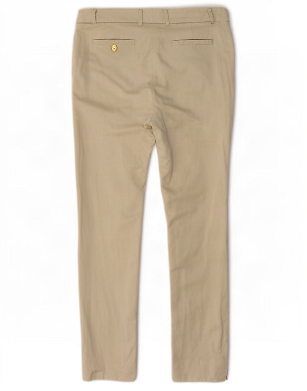 Liu Jo Womens High Waist Slim Fit Chino Trousers IT 42 Medium W32 L27 Beige
