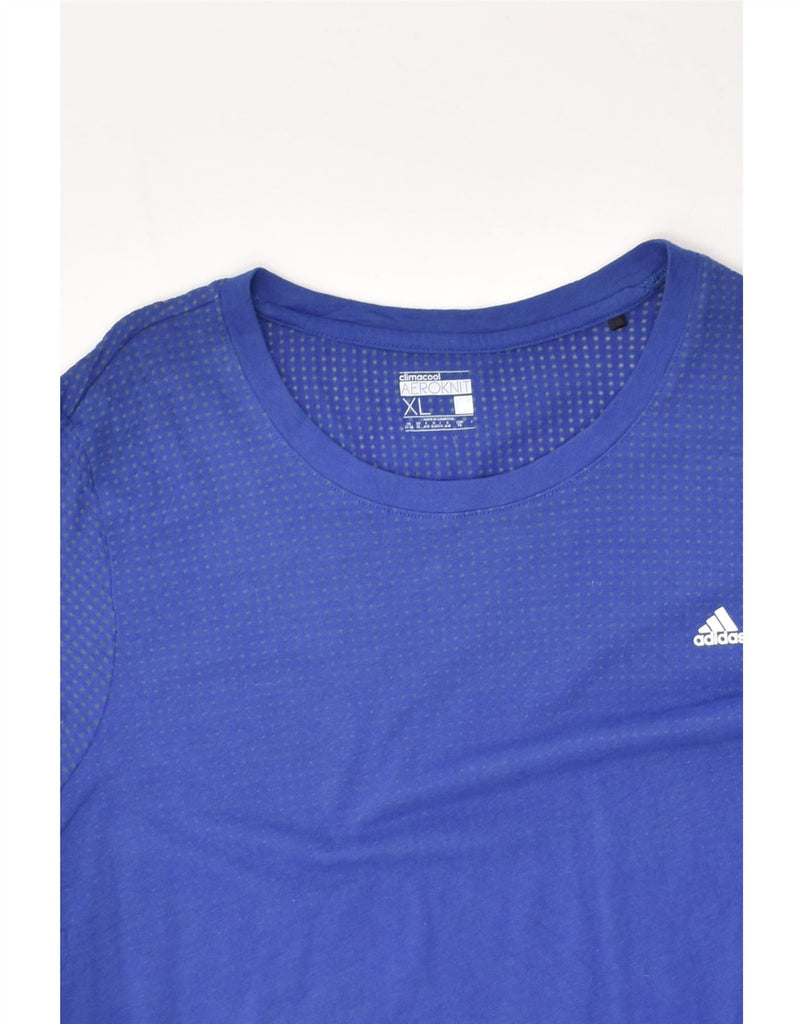 ADIDAS Womens T-Shirt Top UK 18 XL Blue | Vintage Adidas | Thrift | Second-Hand Adidas | Used Clothing | Messina Hembry 