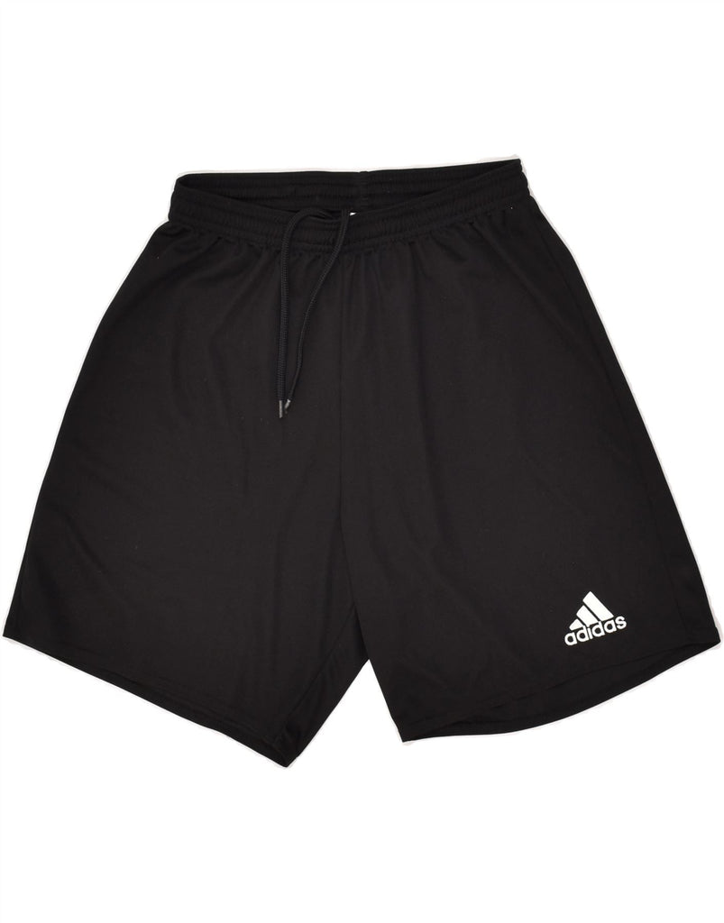 ADIDAS Mens Aeroready Graphic Sport Shorts Small Black Polyester | Vintage Adidas | Thrift | Second-Hand Adidas | Used Clothing | Messina Hembry 