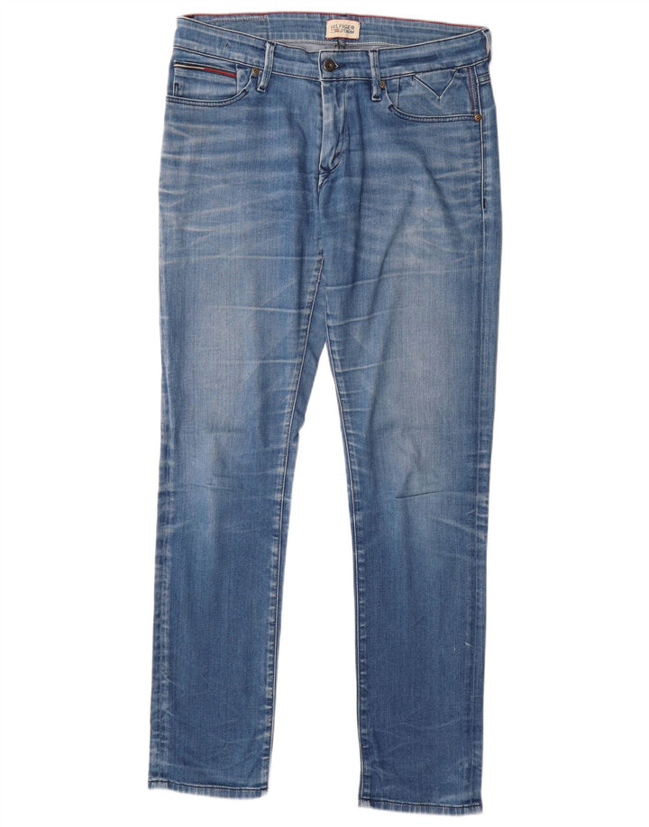 TOMMY HILFIGER Womens Slim Jeans W32 L34 Blue Cotton