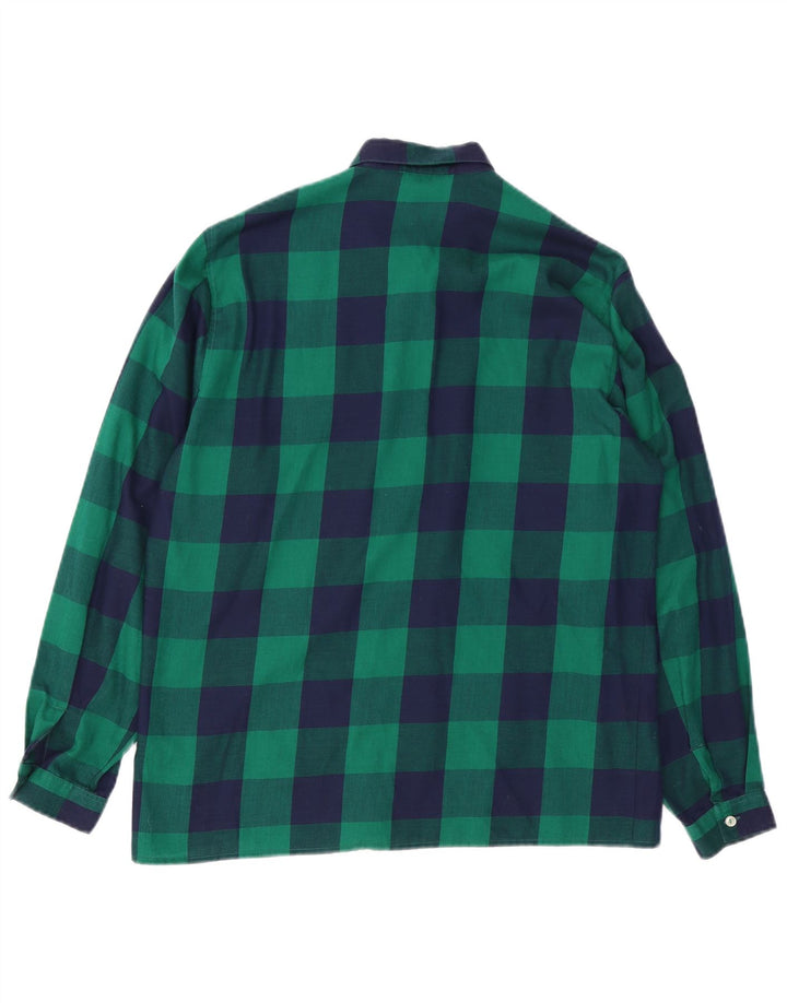 CACHAREL Womens Shirt UK 16 Large Green Gingham