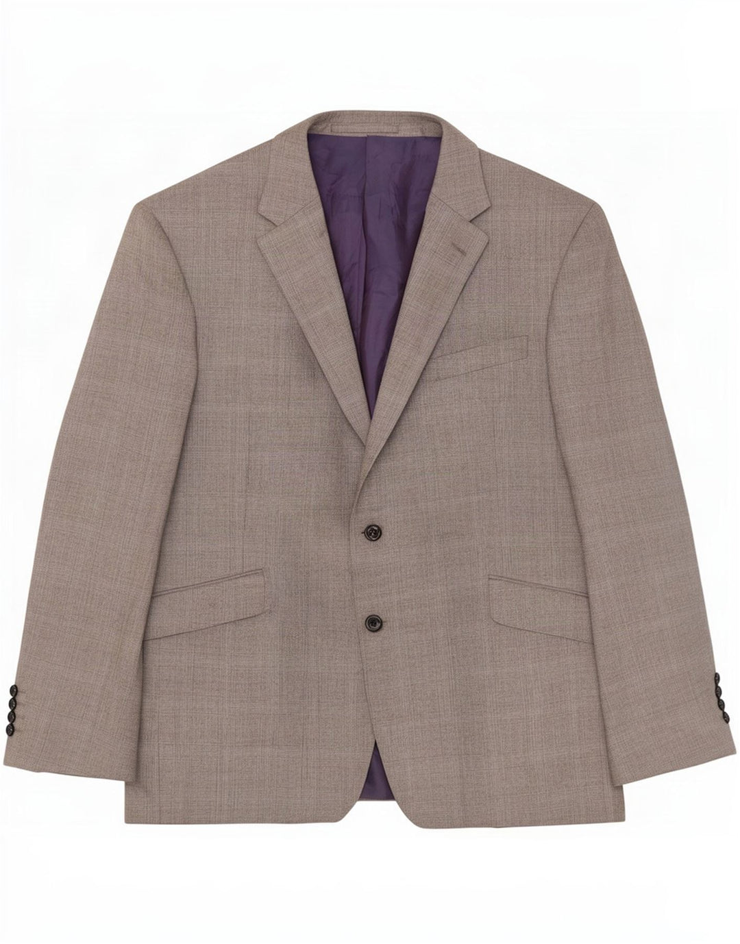 Marks & Spencer Mens 2 Button Blazer Jacket UK 44 XL Grey Check Wool