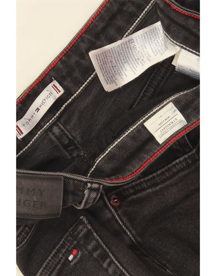 Tommy Hilfiger Womens Straight Jeans W28 L32 Black Cotton