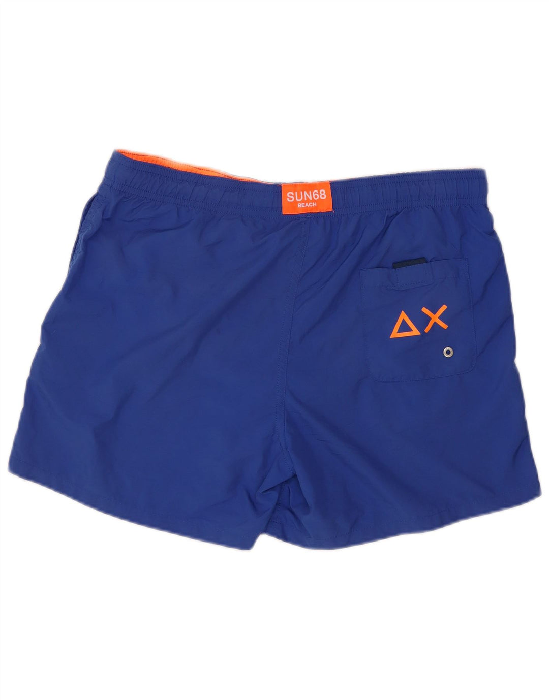 Sun68 Boys Graphic Swimming Shorts 13-14 Years Blue Polyester