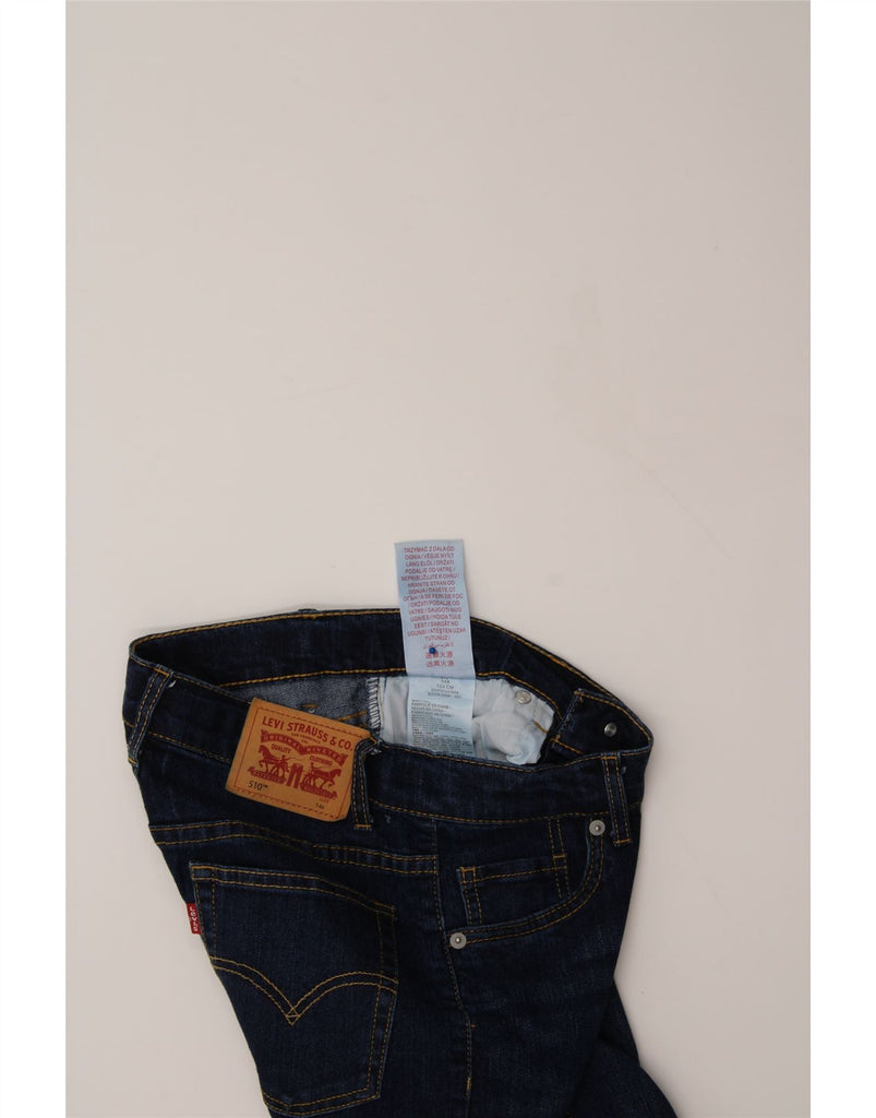 LEVI'S Girls 510 Skinny Jeans 13-14 Years W26 L30 Navy Blue Cotton Vintage Levi's and Second-Hand Levi's from Messina Hembry 