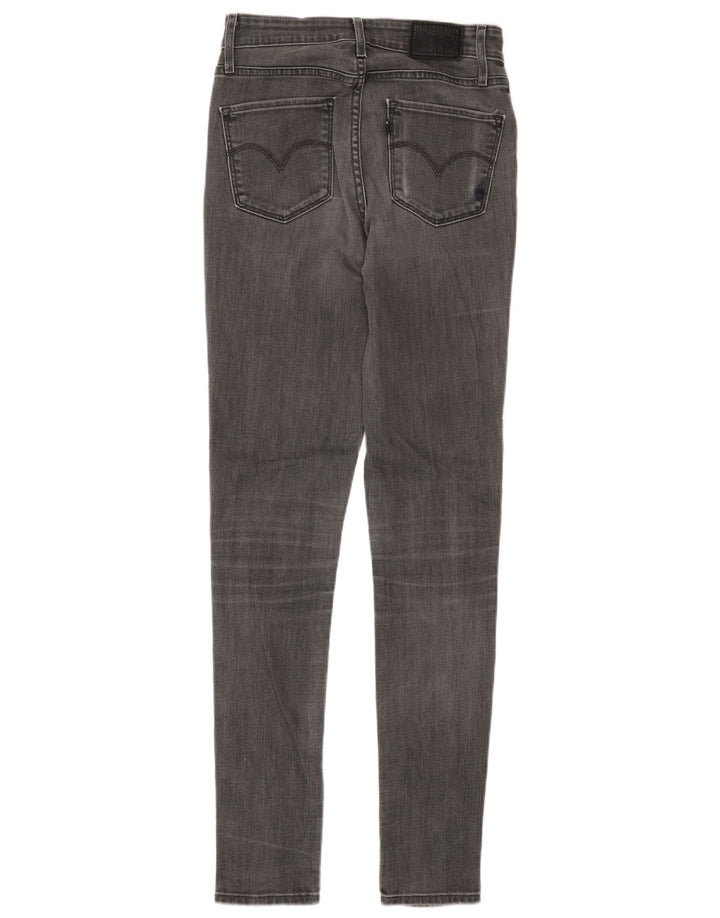 Levi's Womens Skinny Jeans W26 L34 Grey Cotton