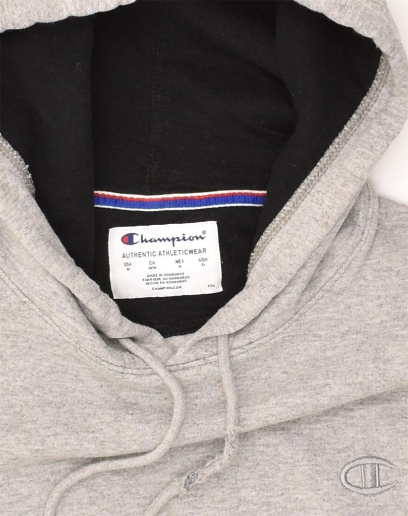 CHAMPION Mens Hoodie Jumper Medium Grey Cotton | Vintage Champion | Thrift | Second-Hand Champion | Used Clothing | Messina Hembry 