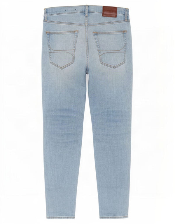 Hollister Mens Super Skinny Jeans W33 L30 Blue Cotton